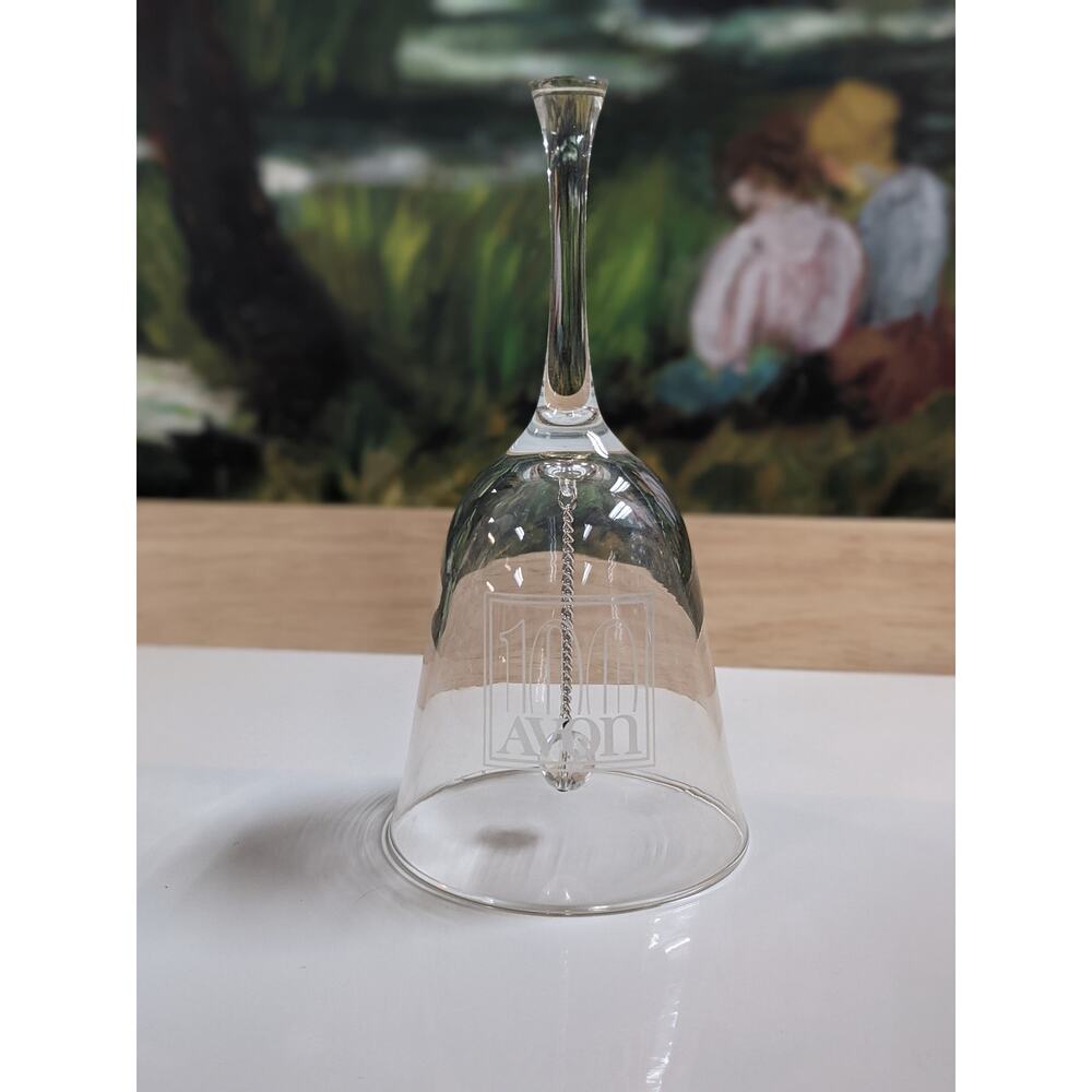 Avon 1986 Glass Bell 100th Anniversary Centennial Celebration Commemorative
